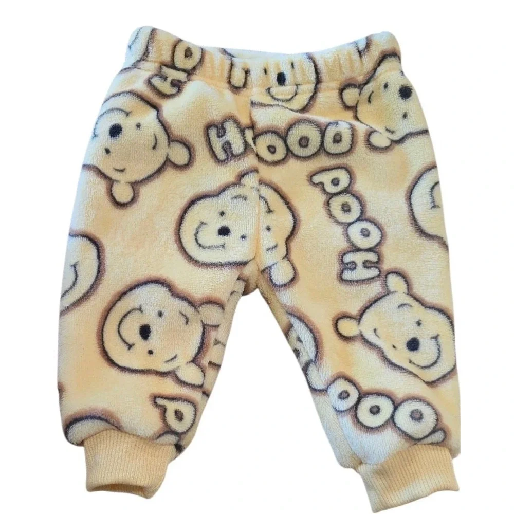 Disney Baby Winnie The Pooh Jogger 2 Piece 0/3 Months Yellow Unisex Fleece #445